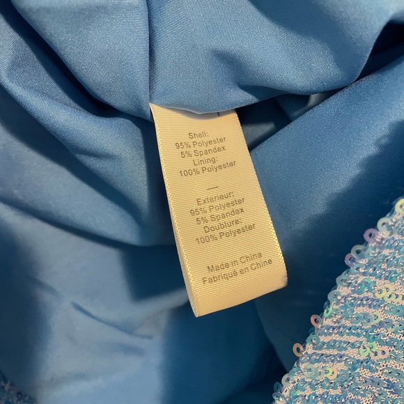 Likely Layne Romper Sz 4 in Iridescent Blue Sequin - Picture 9 of 9